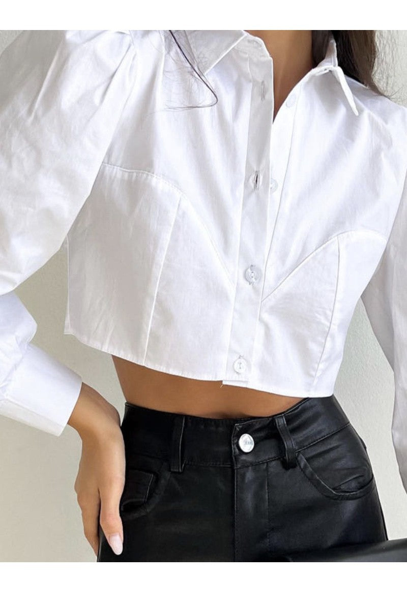 Jaymes Cropped Button Down