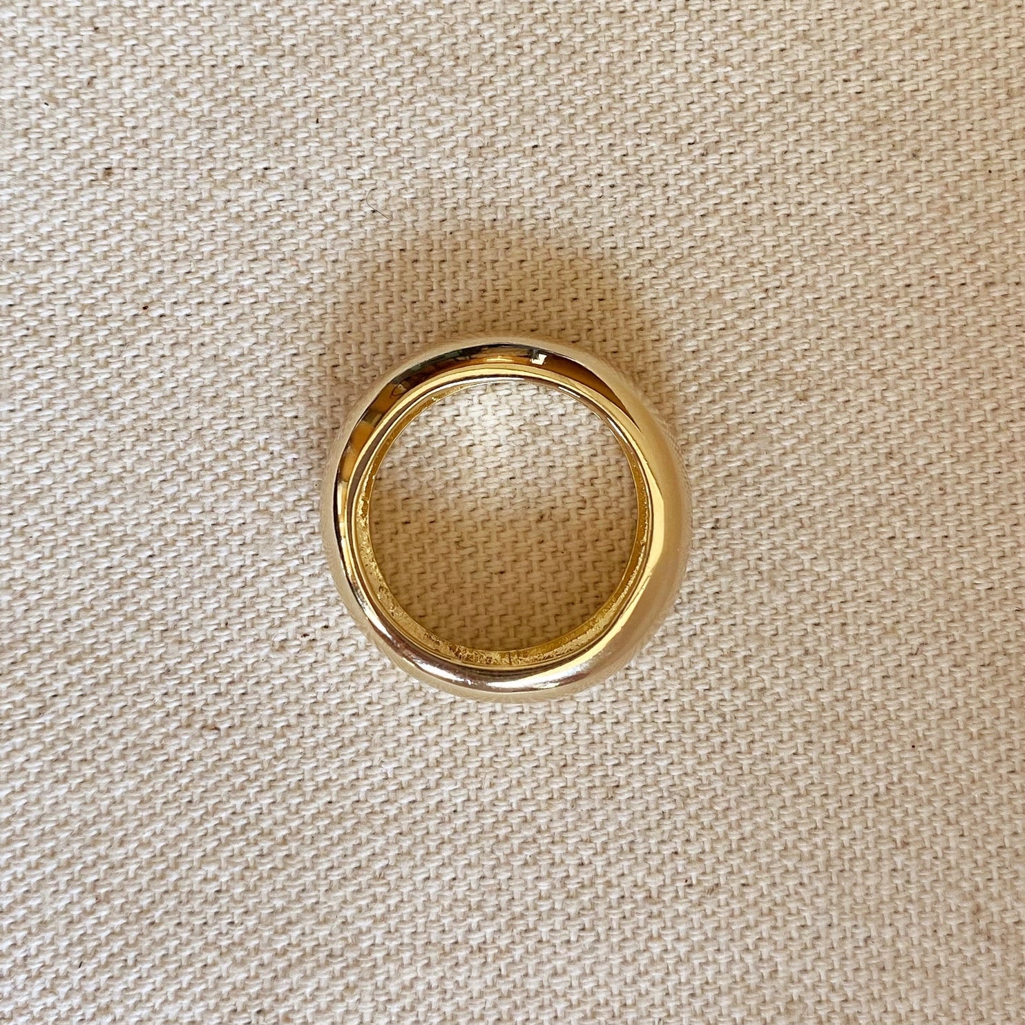 Chunky Rounded Band Ring - 18k Gold Filled